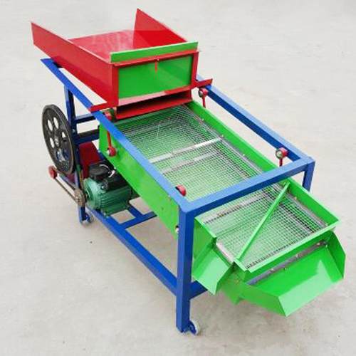 发玉米粒筛选机柴油机粮食筛选款霉小花生震分离筛选机吸风麦式动