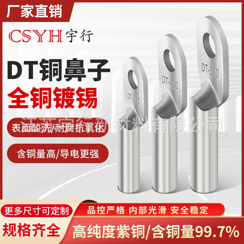 高纯度镀锡铜鼻子镀锡DT-6DT16/3550/70/951/20/185/4/0/3200平方