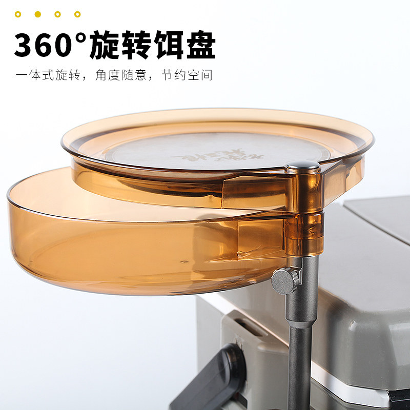 龙王恨新品全瓷拉饵盘强磁一线单线拉饵盘通用钓箱钓椅散炮拉饵盆