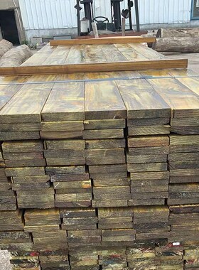 花园阳台垫围栏枕木栏杆木条木梁木松防腐木方栈道木地板庭院花旗