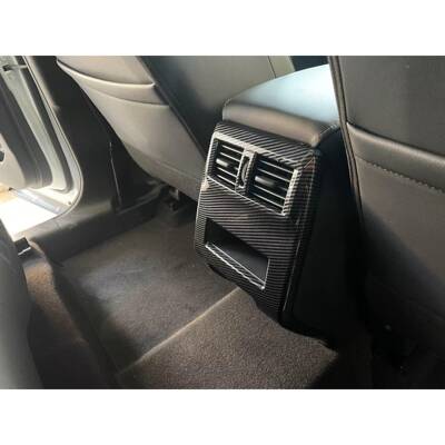 适用于23欧德排出风口改款53200装碳后纤纹装饰贴蓝ABS材质