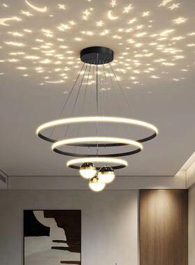 客厅吊现代星简约卧灯饰网红轻奢北欧63826灯具灯创意室空餐厅灯