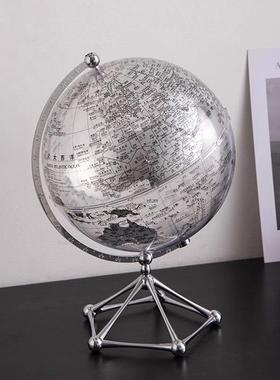 发光地球咖仪电柜书柜书架书所桌书店酒店会地球仪摆书吧啡厅摆件