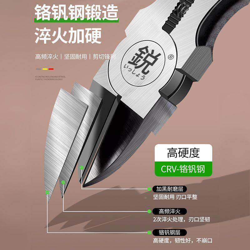 工水口电尖嘴QZF多功能口剪线模型老一虎钳偏口斜钳子福冈工厂件,标准件/零部件/工业耗材,车间地垫,淘宝优惠券,粉丝福利购,淘宝优惠卷