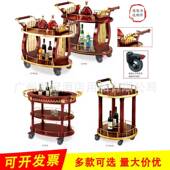 酒店4酒水车移动服务车厅三点层餐车甜品茶水698餐车s店心车竖琴