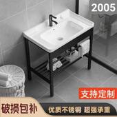 洗衣带搓衣板大池阳台洗水衣池盆陶瓷体式 一支架不99422锈钢