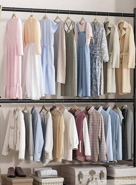 晾衣架落地衣折卧简室内晒衣挂衣叠帽架家用F97TT5T8学生宿舍易凉