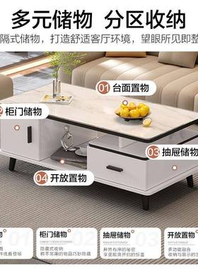 茶几厅客家璃用小户型PZL桌子欧式茶几简约现方代形玻茶几电视柜