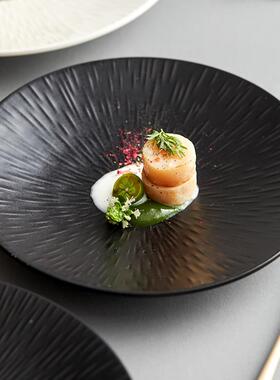 牛盘子餐陶瓷西餐盘菜盘北欧格WKO白色餐盘排摆盘in风s具简约