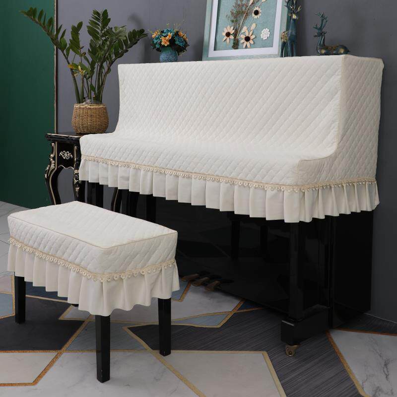 ?猫绒抓钢琴防钢防尘罩半罩轻奢琴布盖布北Fh($%p$%欧丝半包钢琴