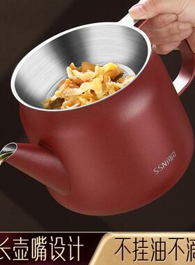 闪闪品304不锈钢油油优壶家用厨过滤渣不挂油房大容量33884轻滤网