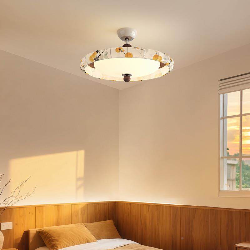 新款宋美学房中古风奶油风创客厅灯105卧室儿童护眼布意艺中山式,家装灯饰光源,智能吊灯,淘宝优惠券,粉丝福利购,淘宝优惠卷