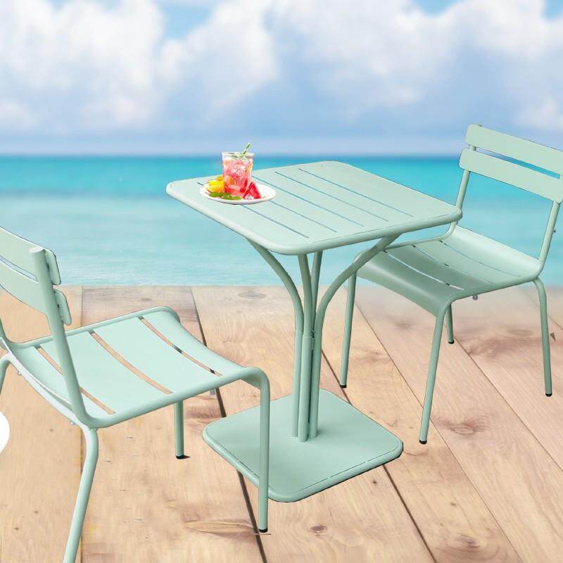 现阳代约户外休闲艺桌椅套件台庭院咖啡厅奶822系列茶简店铁靠背