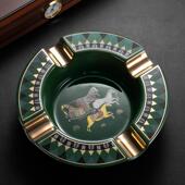 龙茄 CIGAR陶LOONG 雪481茄烟灰缸瓷四烟槽大口径雪茄专用烟灰