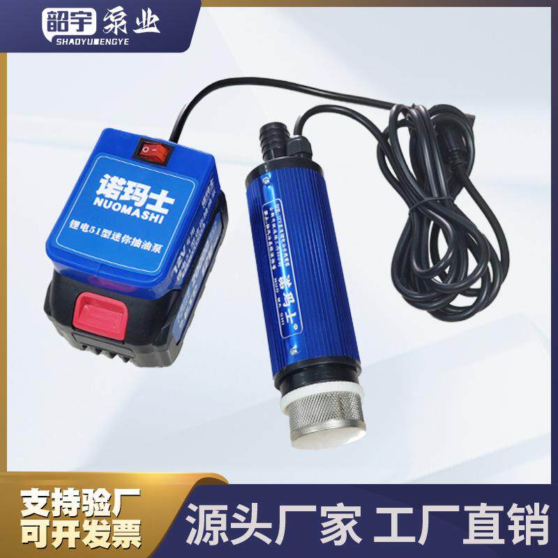 电抽油LKH泵12V油泵水两用抽锂水水大桶抽油柴油泵便携式潜泵电池