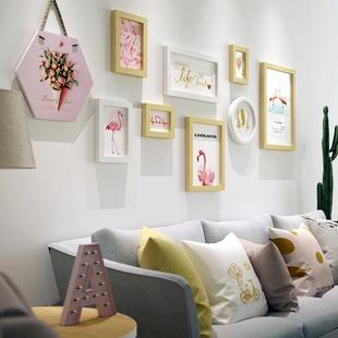 包9811邮尔夫冈实木相创意照片墙/沃框框墙/相相框组合