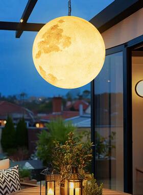 太阳围21577能户亭外吊灯防水室外别花园庭院凉月球灯氛灯月墅亮