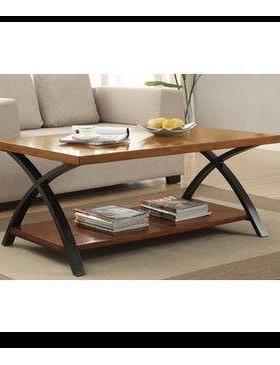 复古实字木铁艺YPH25641客电厅沙发茶几茶泡茶咖啡桌写台脑桌会客