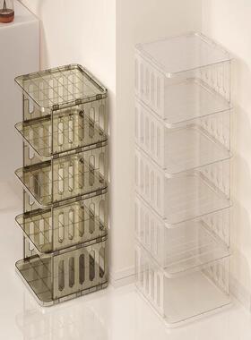 鞋架家用室收内简易鞋小窄门口子纳盒透明多层省36501空间亚克力