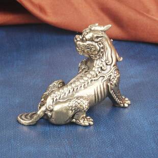 铜谛听神兽桌面摆件地藏王SS637坐骑瑞铜兽铜黄摆饰文玩茶宠雕老