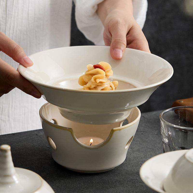 酒具店SMO参盅碗带炉蜡烛加热保温甜品位上餐翅盅海鱼胶燕窝炖盅,标准件/零部件/工业耗材,车间地垫,淘宝优惠券,粉丝福利购,淘宝优惠卷