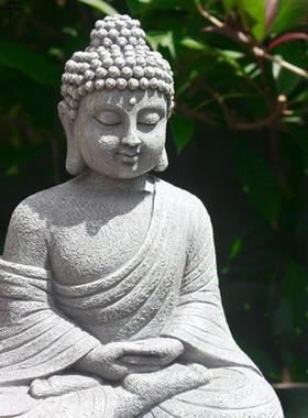装饰品橱园窗玄摆件佛造像禅AL102022意摆件流佛像关家居景艺花园