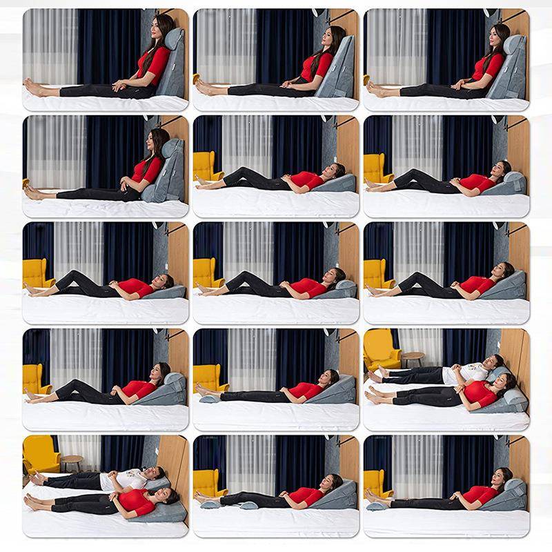 角靠垫读枕楔形枕MSF2022-阅病人记忆棉翻靠垫多功能身调节斜三坡