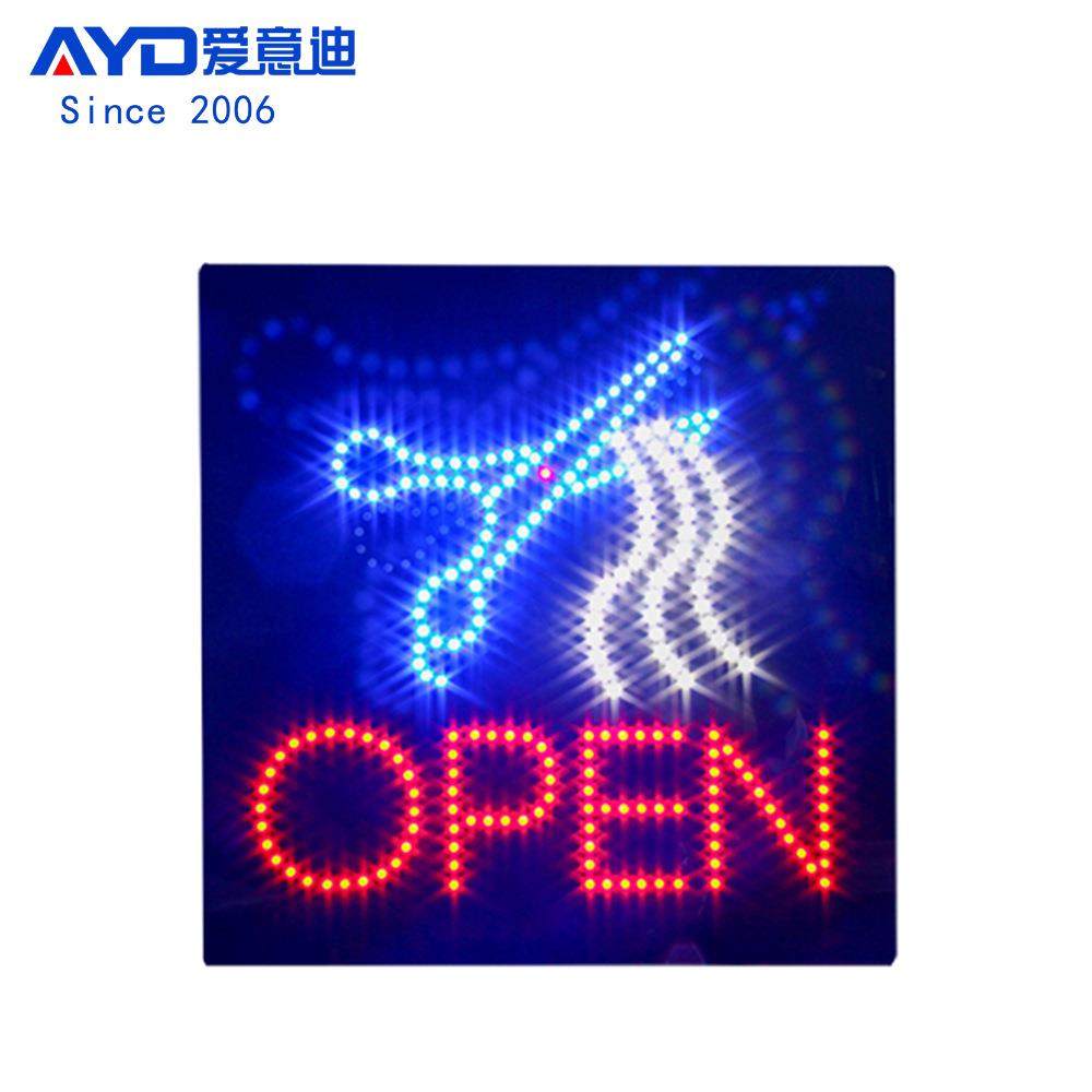 LED广告牌理发店灯箱标识壁挂式灯牌LEDOPENSIGN40x40cm,农用物资,其他肥料,淘宝优惠券,粉丝福利购,淘宝优惠卷