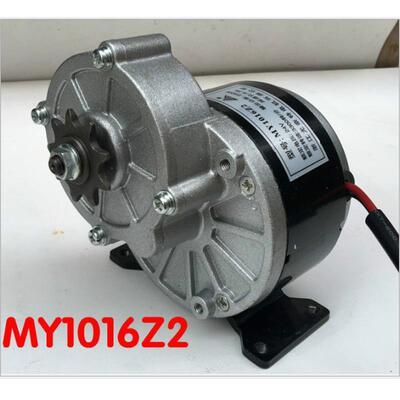 尤奈特永磁直流减速有刷电机MY1016Z2-250W24V36V电动自行车配件