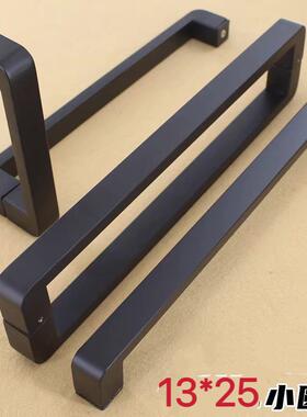 淋浴房拉手黑色玻璃门高档隔断门方型把手冲凉房加厚L型浴室拉手