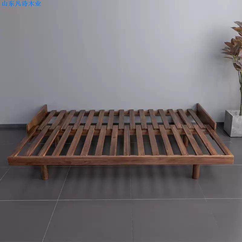 北欧全实木黑胡桃木沙发床日式伸缩床推拉床简约客厅抽拉榻榻米床,农用物资,其他肥料,淘宝优惠券,粉丝福利购,淘宝优惠卷