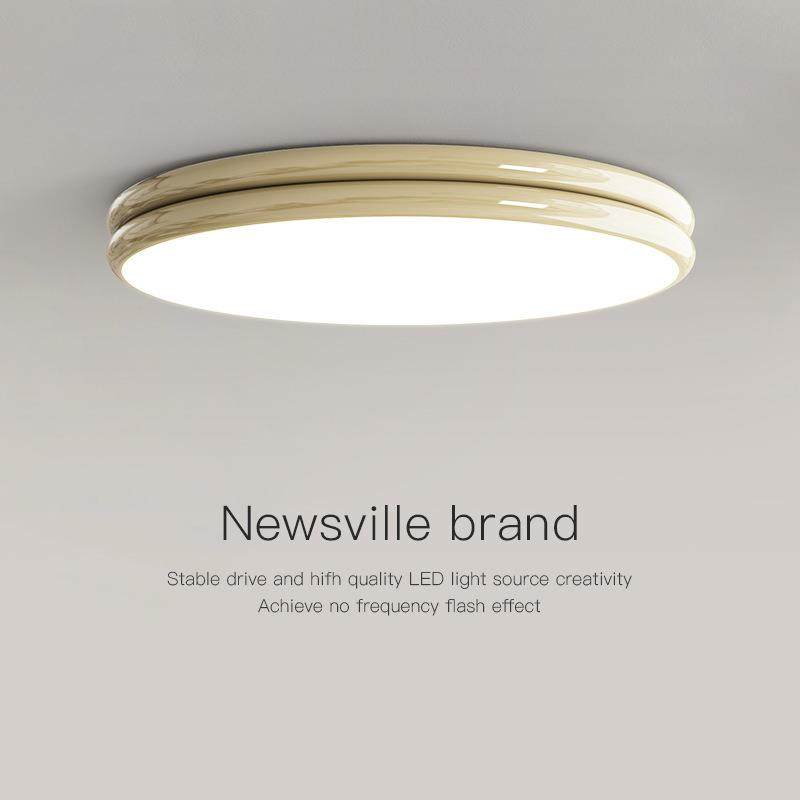 全光谱卧室吸顶灯法式奶油风书房主卧灯LED护眼智能房间中山灯具