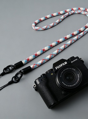 适用富士相机手腕带xt5xs20xt30索尼a7c2佳能r10编织快拆挂绳配件