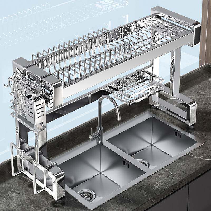 不锈厨房置物架沥碗架家用水槽锅菜板水盖餐具收碗碟沥水钢纳架台