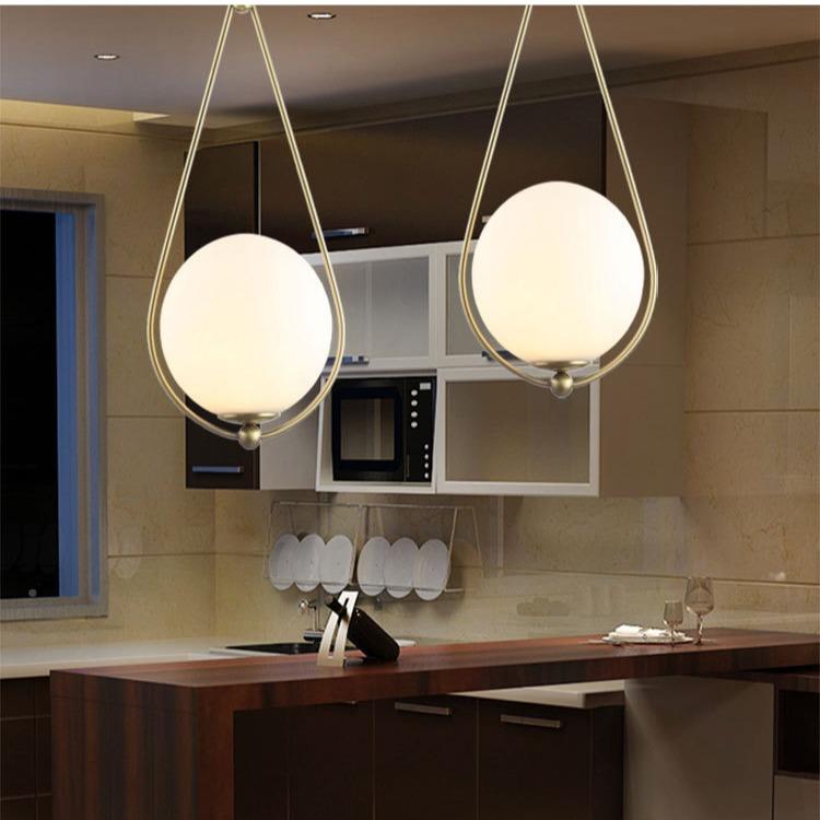 北HX9906欧后现代简约璃吊灯餐厅客饰厅装服小吊玻灯酒店装创意个