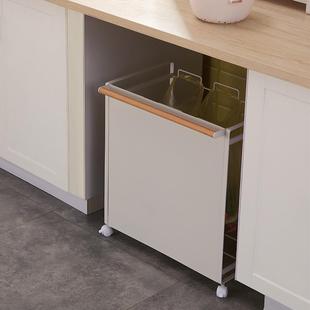 铁艺分类架垃垃圾架三格移动HS 202滑挂轮干湿分类垃圾户内外圾