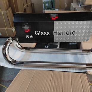 加厚玻璃门不锈大钢门把门手现FIC代简约铝框拉门拉推手