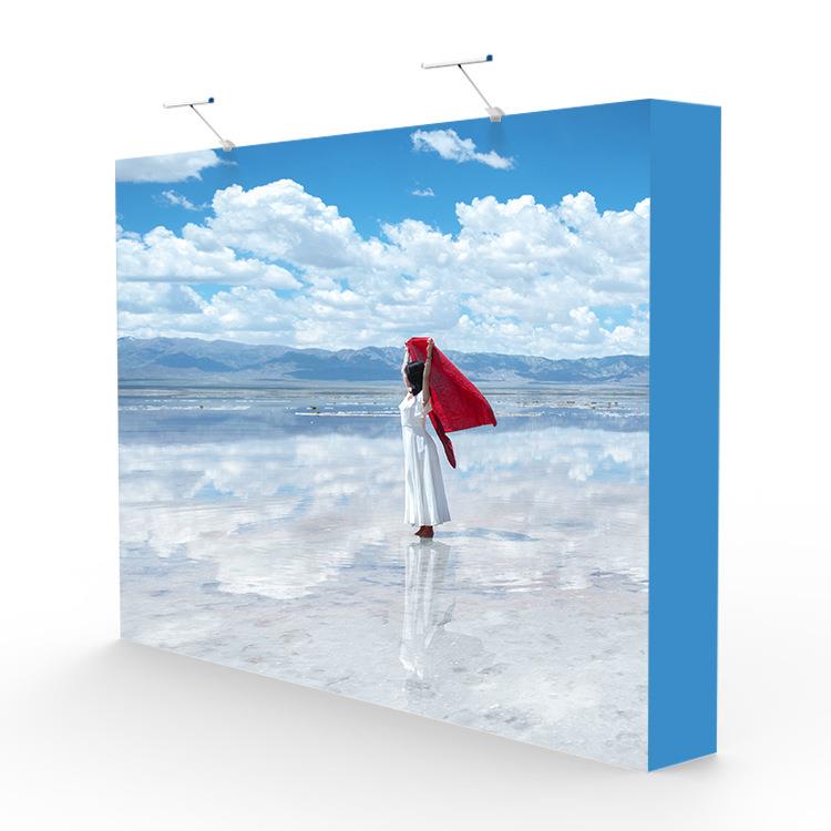 LER家魔术热贴转印会议活厂动览展示展背景墙铝合金布拉网展架