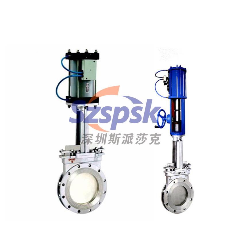 不钢双向304对夹式气D动刀闸阀PZ673H-16PDN12160DN1250N1锈50