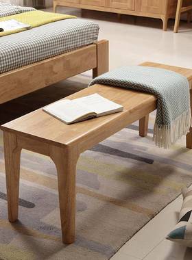 全实凳木换鞋凳床40416尾凳长凳条木凳长长方形板凳家凳用餐桌子