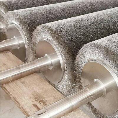 定磨KFN制钢丝辊刷除锈工业不钢镀铜丝料丝锈打磨抛光刷辊