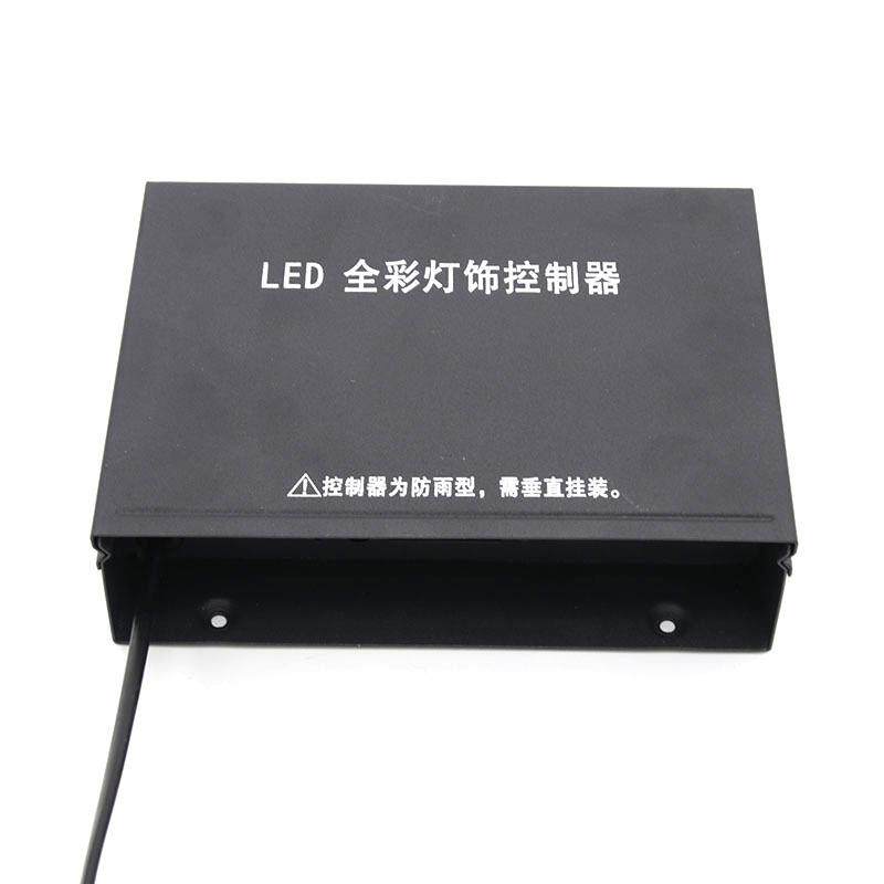 220V全彩灯饰可编程SD卡控制器交流同步八口输出