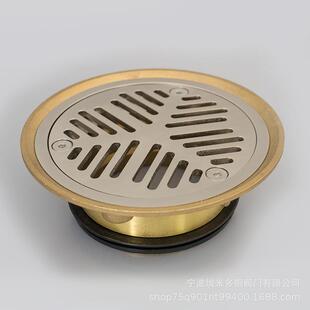 直销150MM大直径全铜地漏专业出口外贸地漏防堵大口径下水口