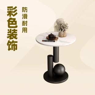 极简小茶几沙发边几轻奢岩板侧客厅家用欧式简约石材茶几小桌子