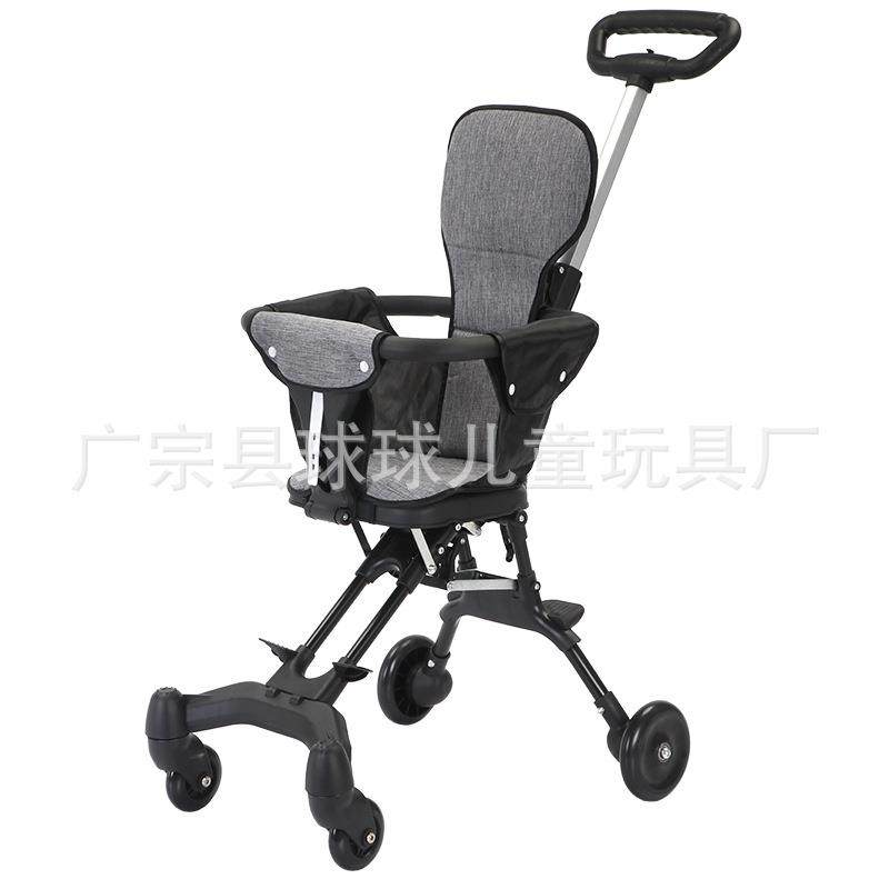 遛娃神器口袋车高景观四轮手推车轻便可一键折叠可双向婴儿推车