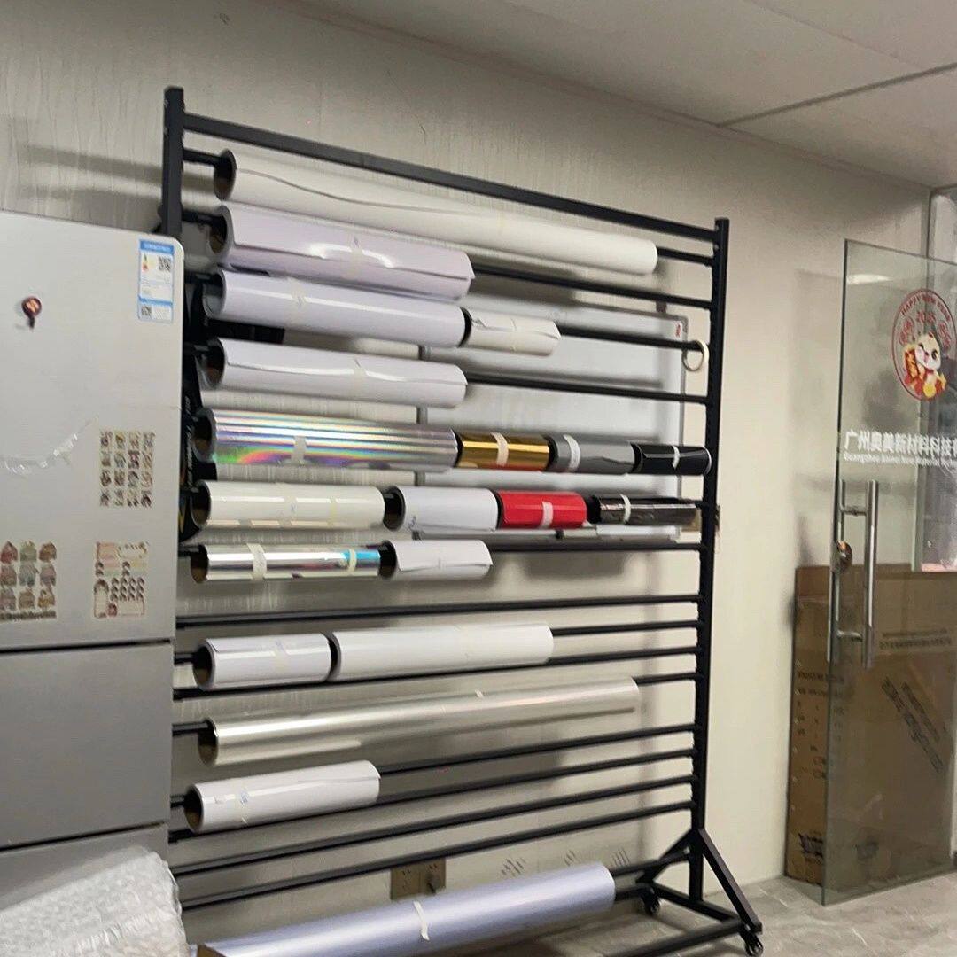 可移动车衣改色膜车膜纺织面料布匹桌布样品展架太阳膜样品展架
