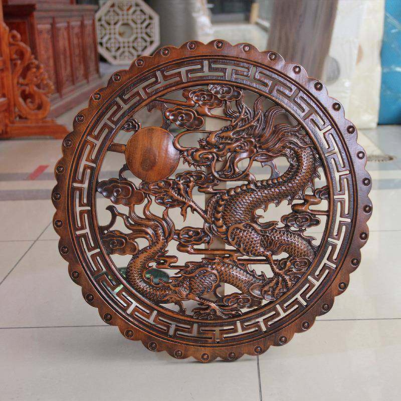 东阳木雕刻字中式复古仿古做旧香樟木花格实木圆形装饰墙壁挂件,机械设备,其他机械设备,淘宝优惠券,粉丝福利购,淘宝优惠卷