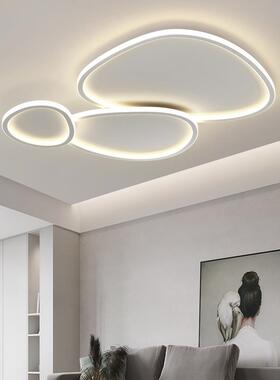 客厅led吸顶灯北欧2022年新款卧室灯吸顶灯创意简约餐厅灯具白色