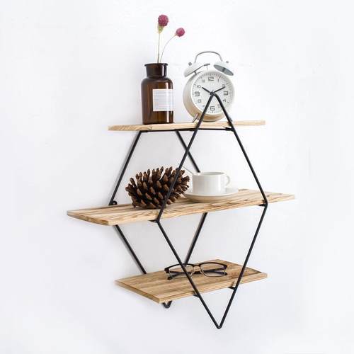 北客zz-zwj00卧室置厅物架铁艺壁挂木质墙上物储架创意墙壁隔板厂