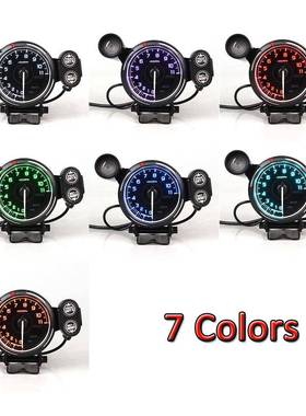 3.7速5Defi七彩寸0-11000转表DFA17518汽车托转速表摩车转速表